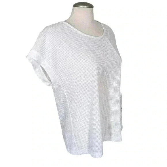 JOSEPH RIBKOFF Medium Textured Checkered Top Womens Size 10 Vanilla Style 241217 - Picture 4 of 10